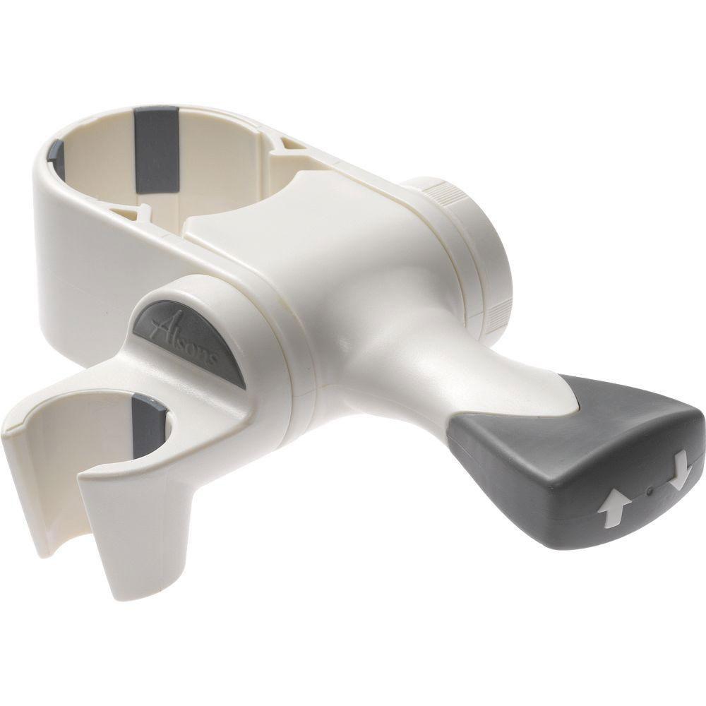 Delta ADA Compliant Grab Bar Hand Shower Mount in White (Model 561392) - Bathroom Safety Accessory for Seniors & Disabled, Perfect for Showers & Bathtubs