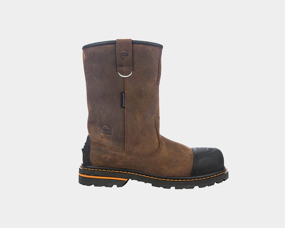 Cartwright II Wellington Comp Toe Work Boots - Steel Toe, Waterproof & Slip Resistant for Construction, Farming & Outdoor Work