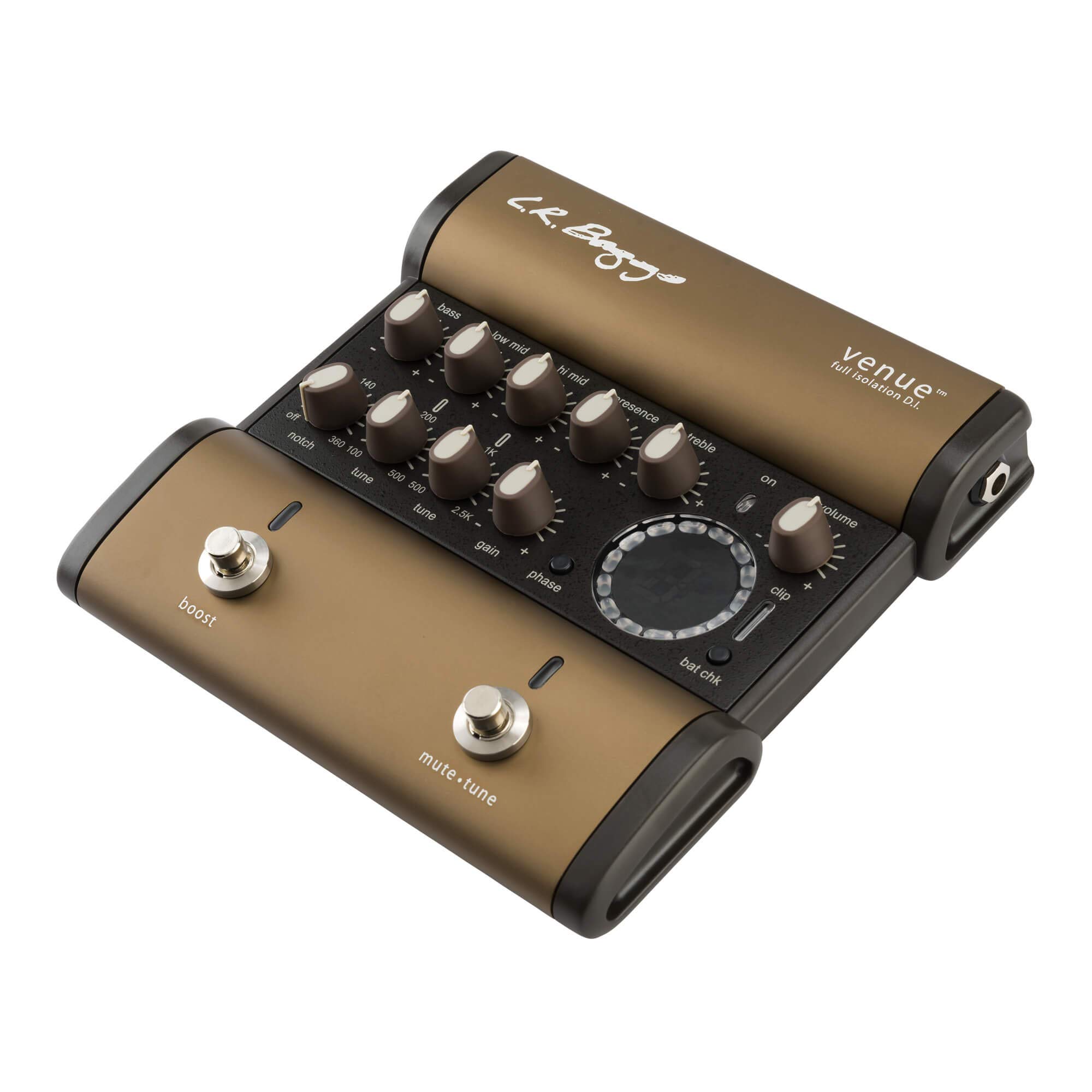 L.R. Baggs Venue DI Acoustic Guitar Preamp & DI Box - Professional EQ, Tuner & Boost for Live Performance & Studio Recording