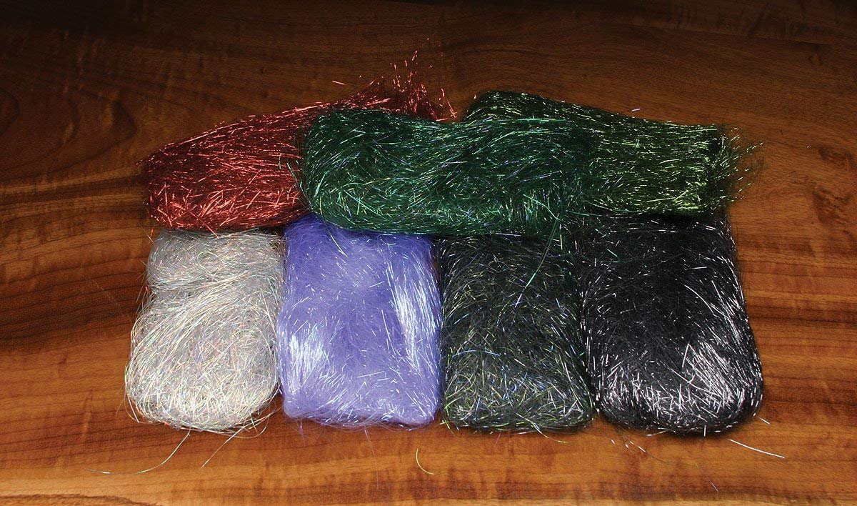 Hareline Dubbin Ice Wing Fiber - Premium Fly Tying Material for Trout & Salmon Fishing Flies - Perfect for Dry Flies, Nymphs & Streamers