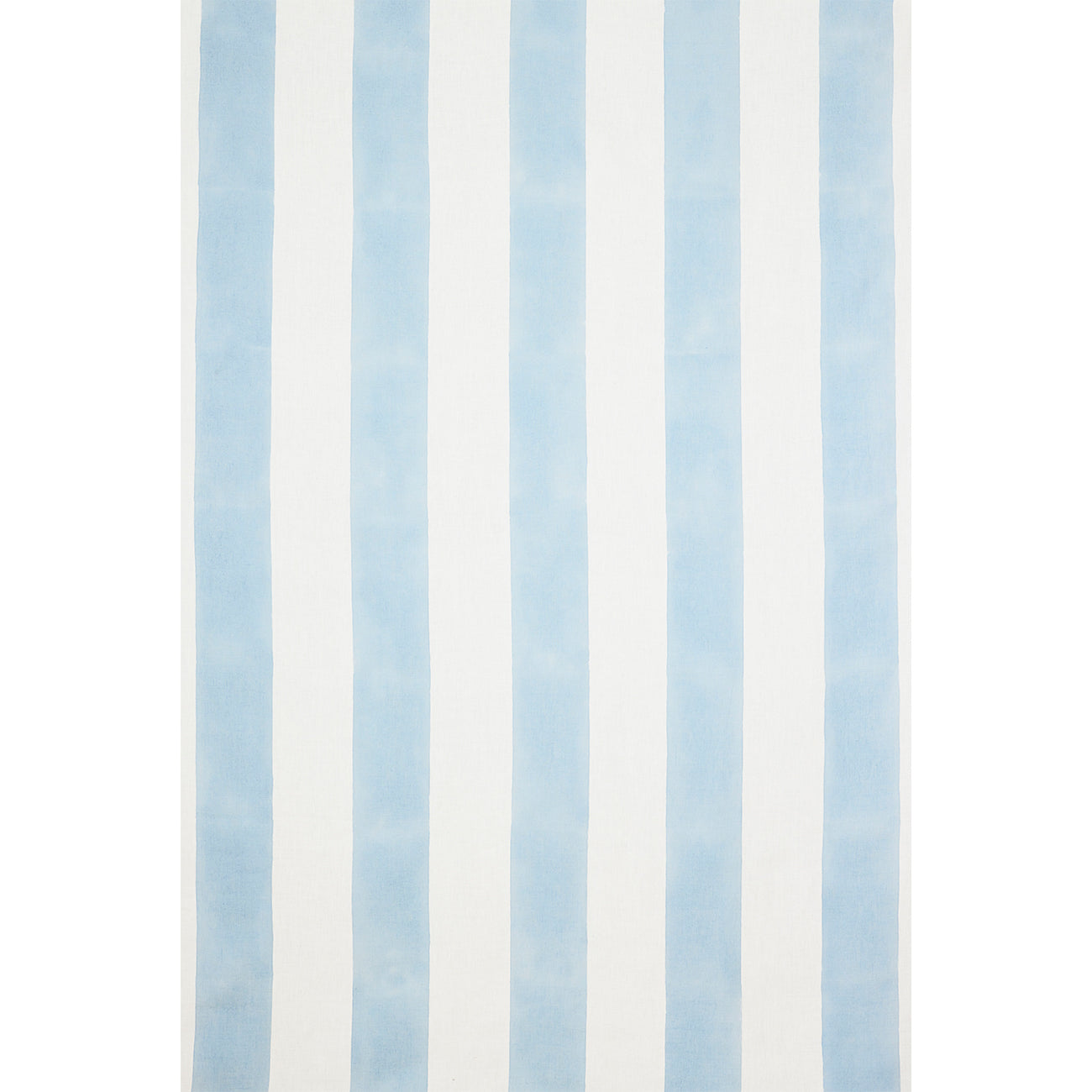 Blue Wide Stripe Block Printed Linen Fabric - Perfect for DIY Home Decor, Upholstery, and Fashion Sewing Projects