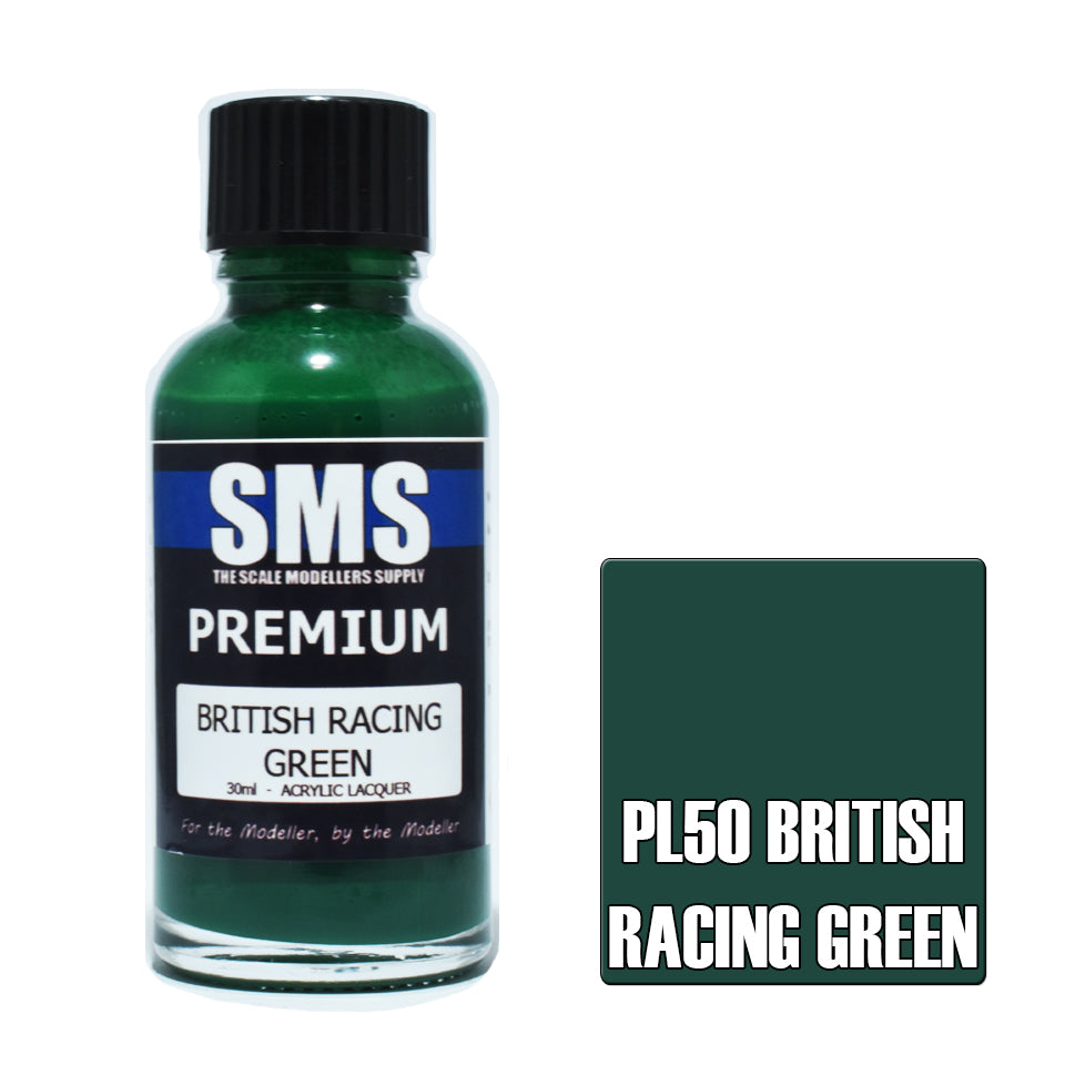Premium British Racing Green Acrylic Lacquer Airbrush Paint - 30ML for Model Cars, Miniatures & DIY Crafts