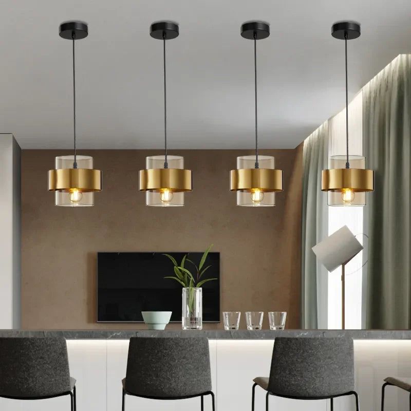 Nordic Luxe Pendant Lights - Modern Minimalist Ceiling Lighting Fixtures for Dining Room, Kitchen Island & Bedroom Decor