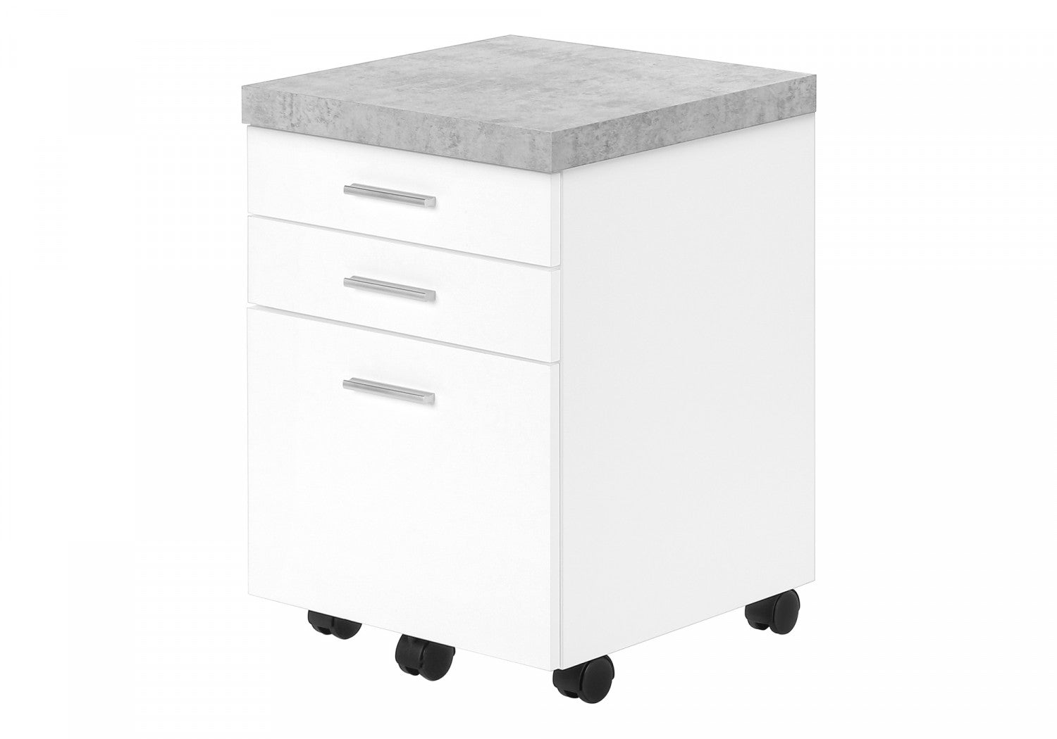 Solvi White 2-Drawer Filing Cabinet - Letter Size, Home Office Organization, Document Storage for Files & Folders - Perfect for Home, Office, or School Use
