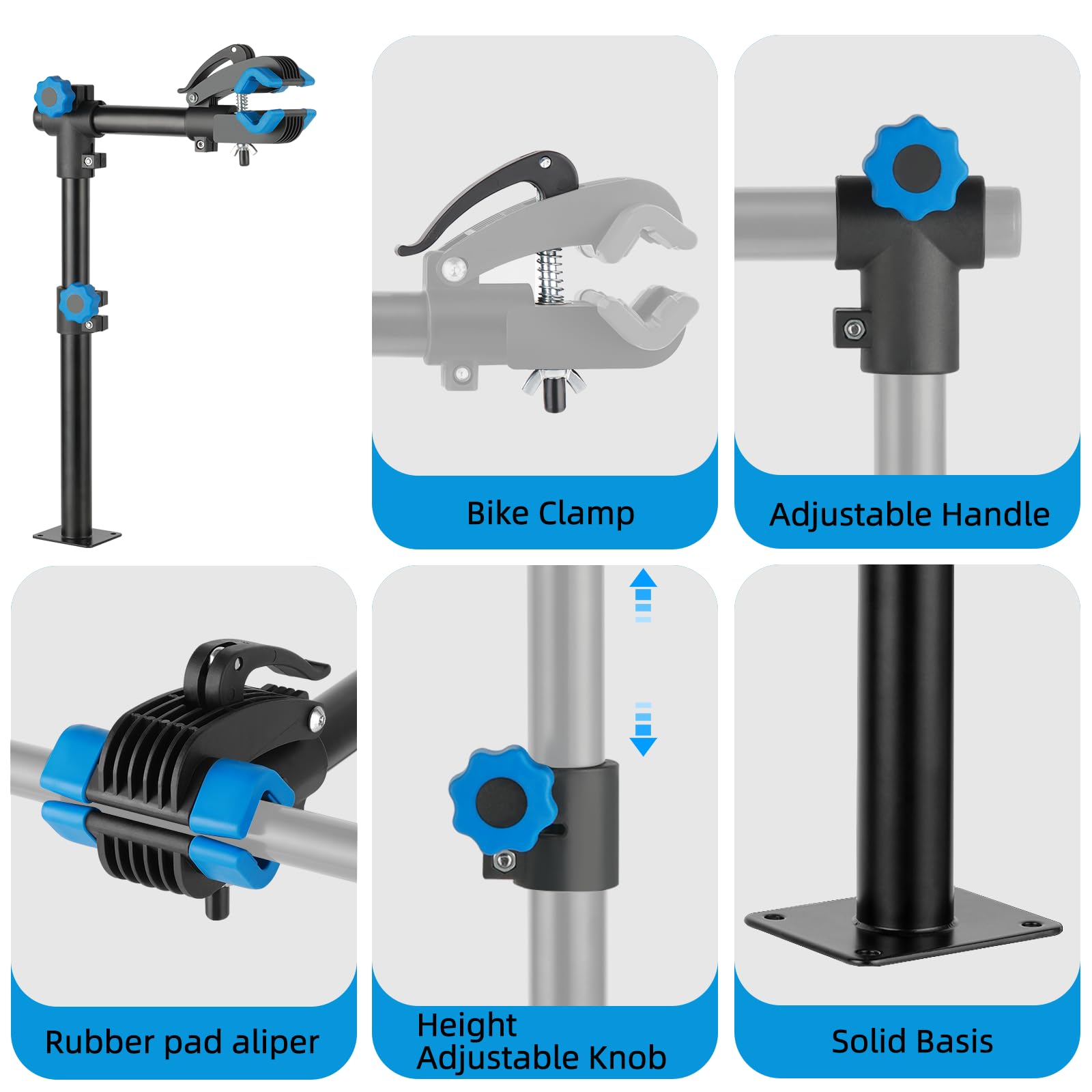**Urban Deco Bike Repair Stand - Heavy Duty Wall Mounted & Bench Mount Bicycle Work Stand - Adjustable Bike Clamp for Road & Mountain Bikes (27 inch) - Perfect for Home Garage & DIY Bike Maintenance**
