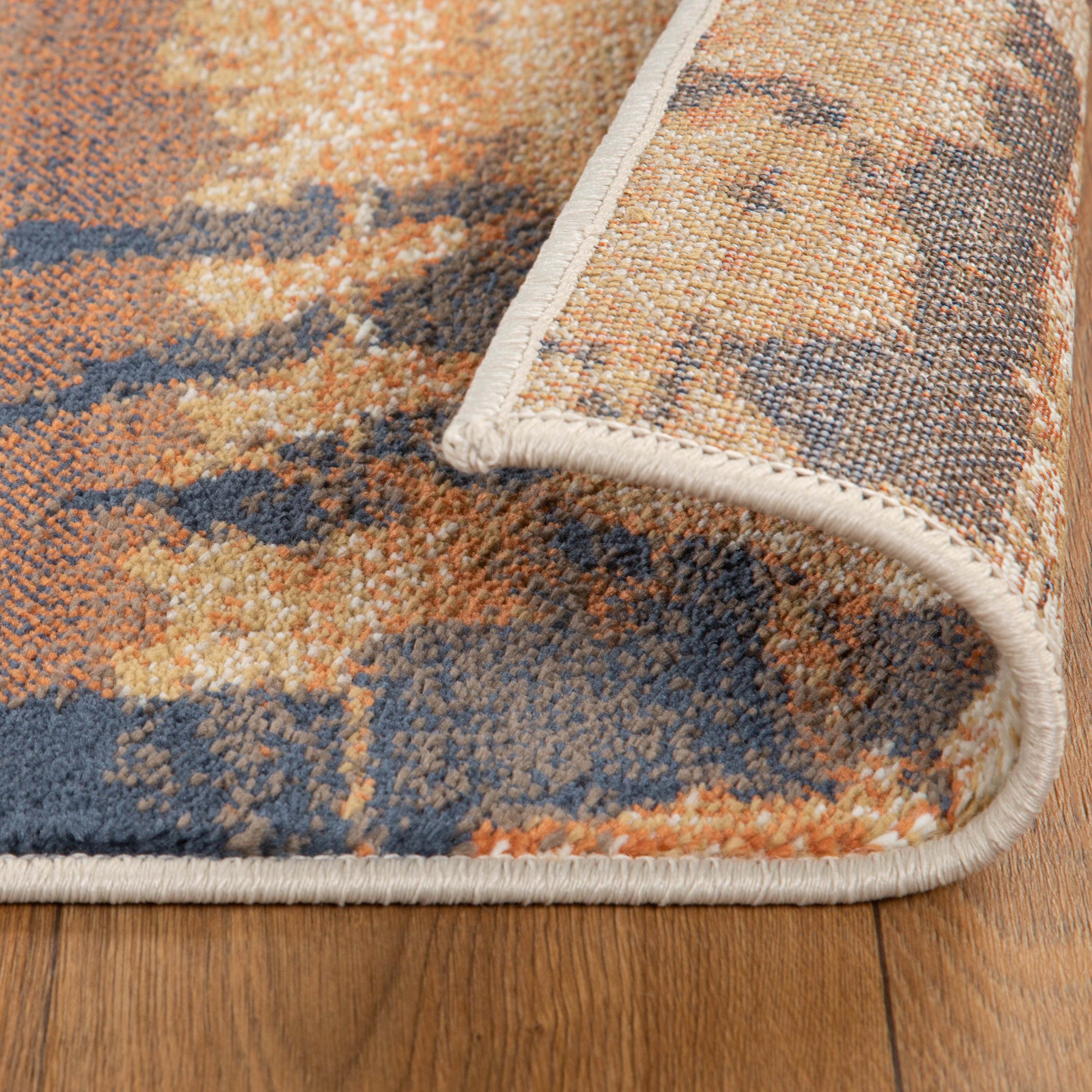 Damara Splatter Abstract Indoor Area Rug or Runner - Non-Slip Modern Boho Decor for Living Room, Bedroom, Entryway