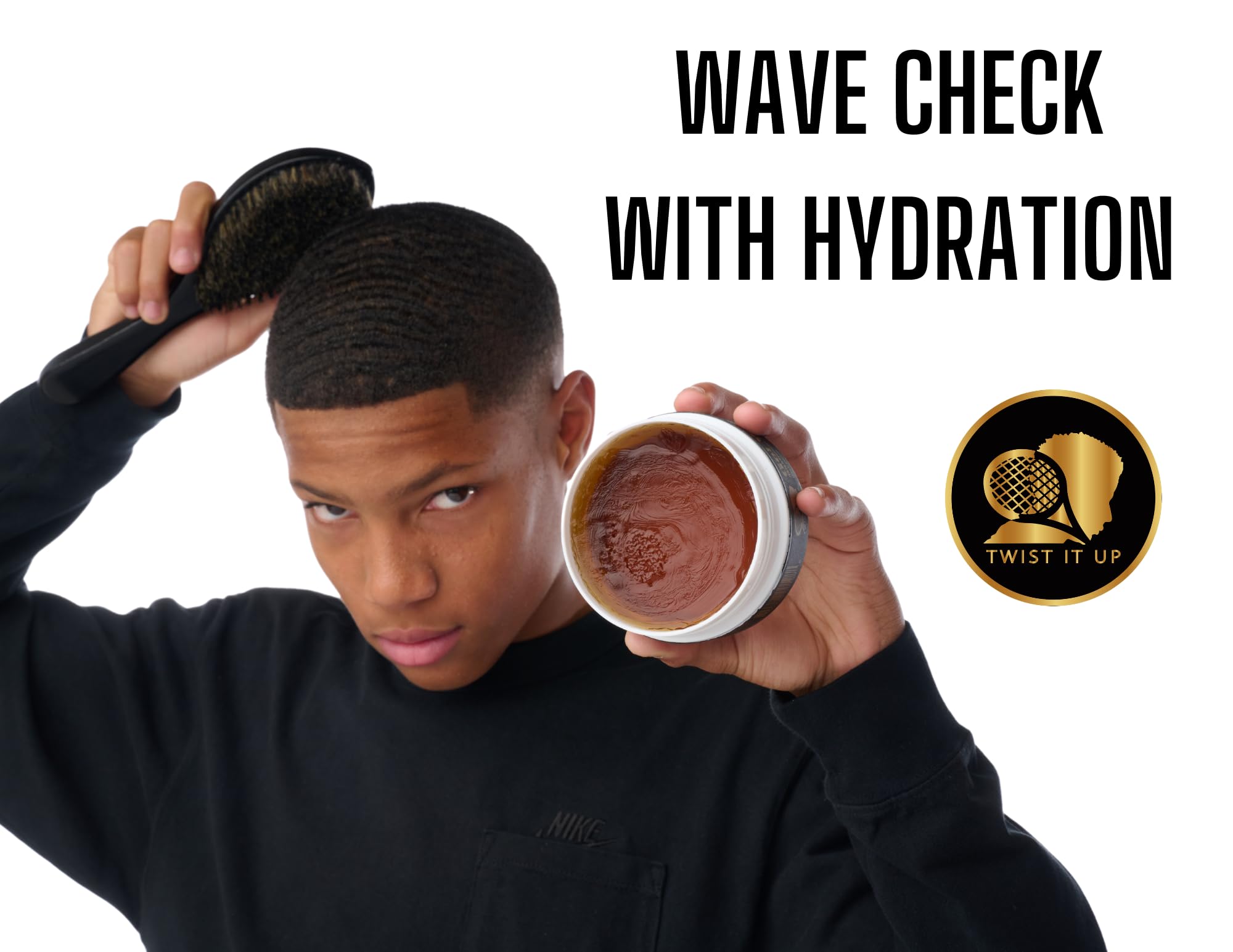 Twist It Up Hair Styling Gel Wax for Dreadlocks, Braids, Edges & Natural Curls - Strong Hold Pomade for Twist Outs & Waves - Perfect for Daily Styling & Protective Hairstyles