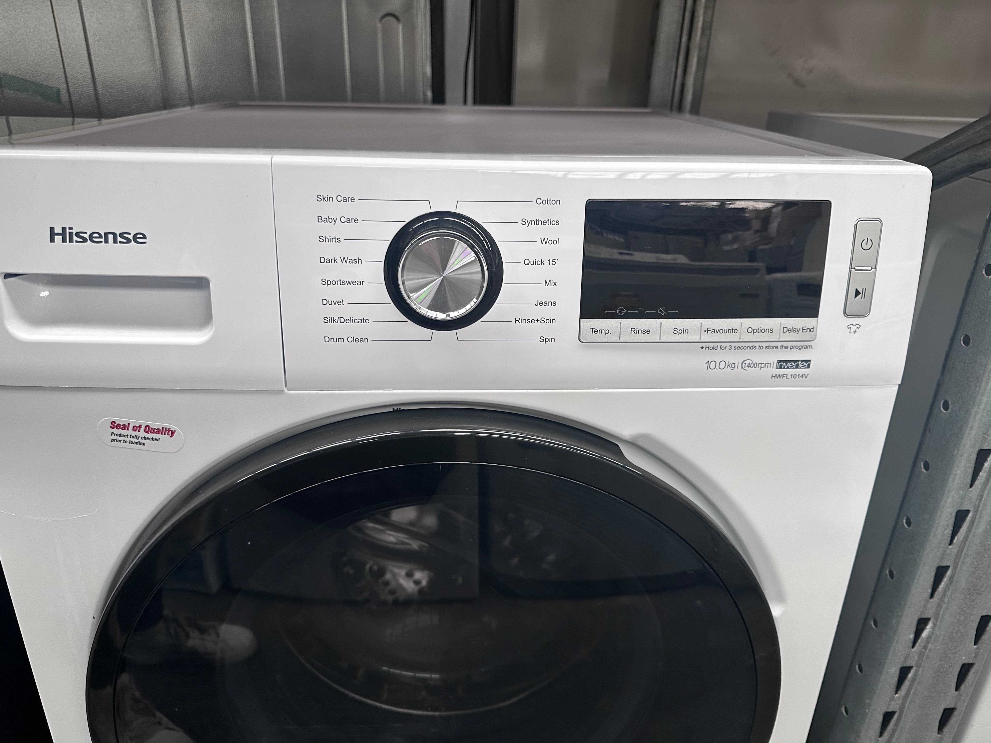 Refurbished Hisense 10kg Front Load Washing Machine - Energy Efficient, Quiet Operation for Apartments & Small Homes