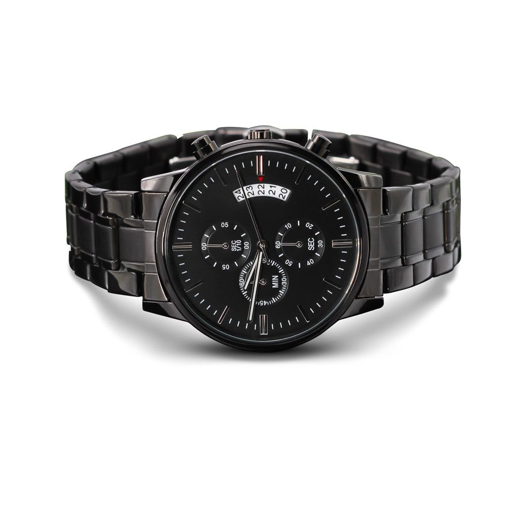 Personalized Engraved Watch for Men - Custom Gift for Dad, Husband - Birthday, Christmas, Anniversary Present - Perfect for Formal Events & Everyday Wear
