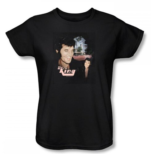 Elvis Presley Home Sweet Home Women's Black T-Shirt - Vintage Rock Band Tee for Concerts & Casual Wear
