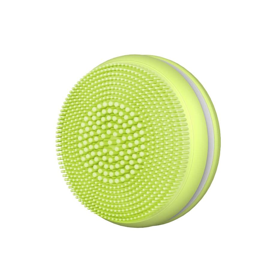 Waterlily Electric Sonic Facial Cleansing Brush - Gentle Exfoliating & Massaging Silicone Brush for Deep Skin Cleansing (Green, One Size) | Perfect for Daily Skincare Routine & Spa-Like Experience at Home
