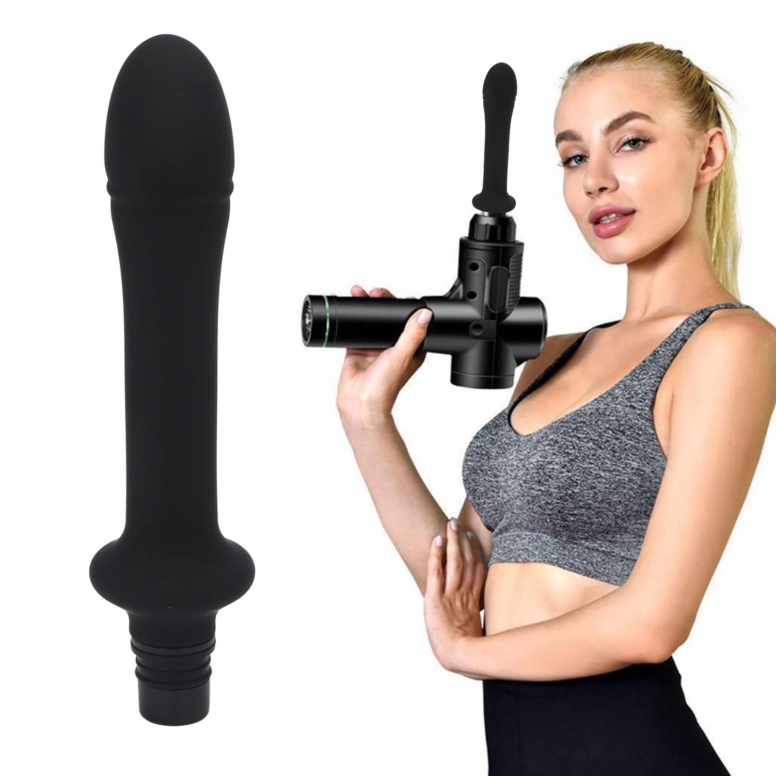 18mm Fascia Gun Replacement Head & 15-16mm Muscle Massage Head - Deep Tissue Massage for Pain Relief, Sports Recovery & Relaxation at Home or Gym