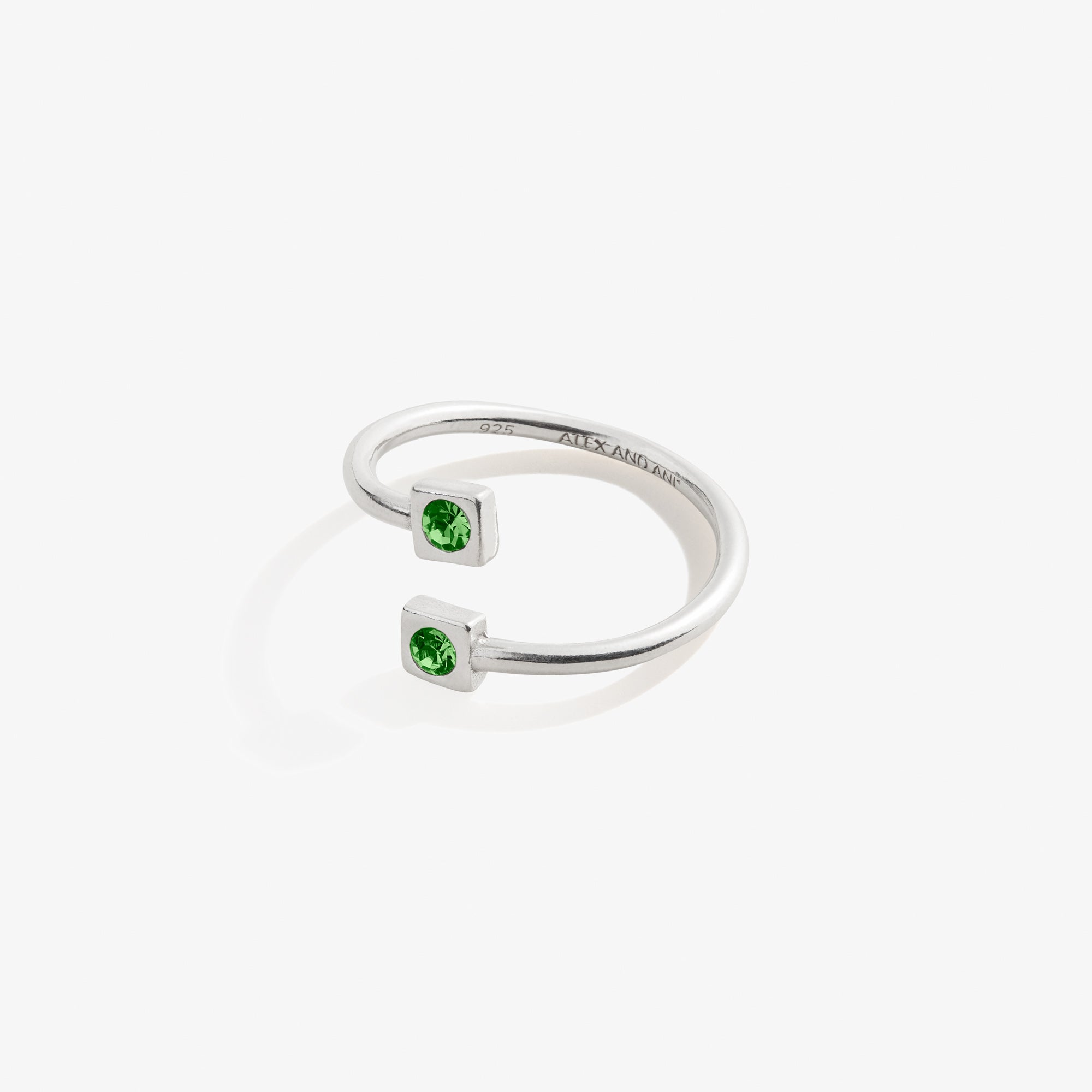 August Birthstone Peridot Ring Wrap - Sterling Silver Green Peridot Jewelry for Women | Perfect for Birthday Gifts, Anniversary & Everyday Wear