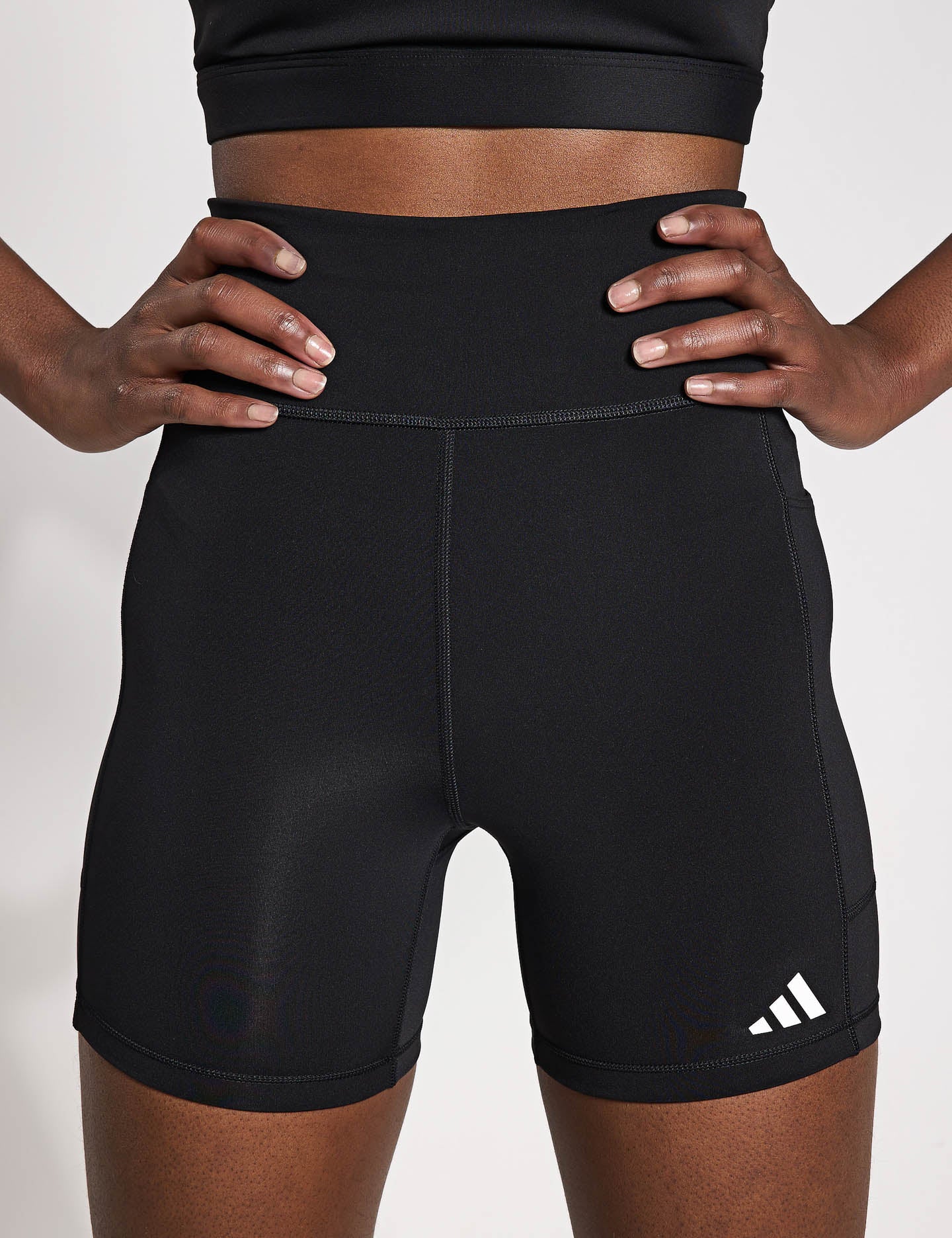 Own the Run 5-Inch Short Leggings for Women - Black | High-Waisted Workout Leggings for Running, Yoga & Gym