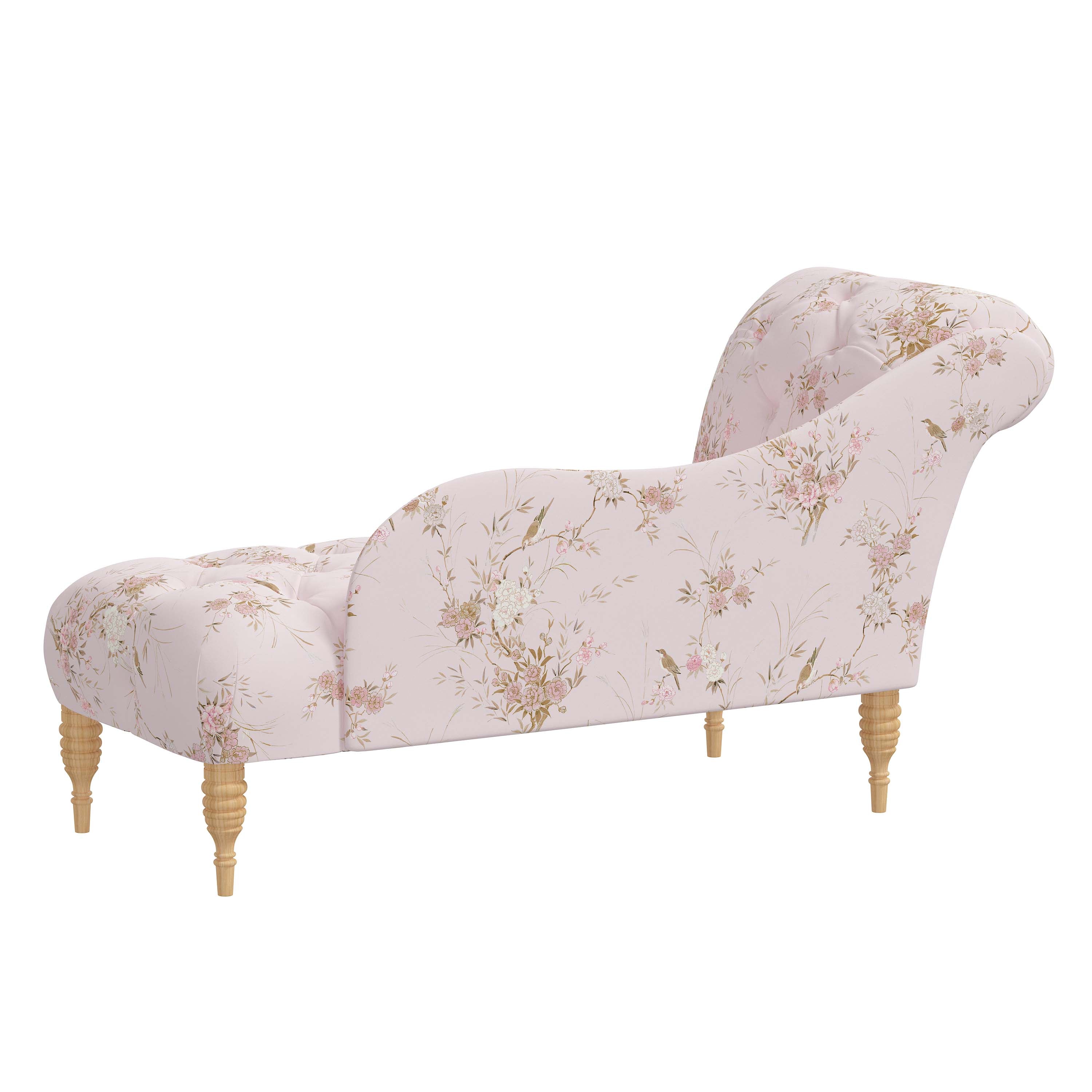 Rowen Chaise Lounge Chair - Modern Accent Furniture for Living Room, Bedroom & Patio - Stylish Upholstered Seating with Wooden Legs - Perfect for Relaxing, Reading & Decorating Your Home