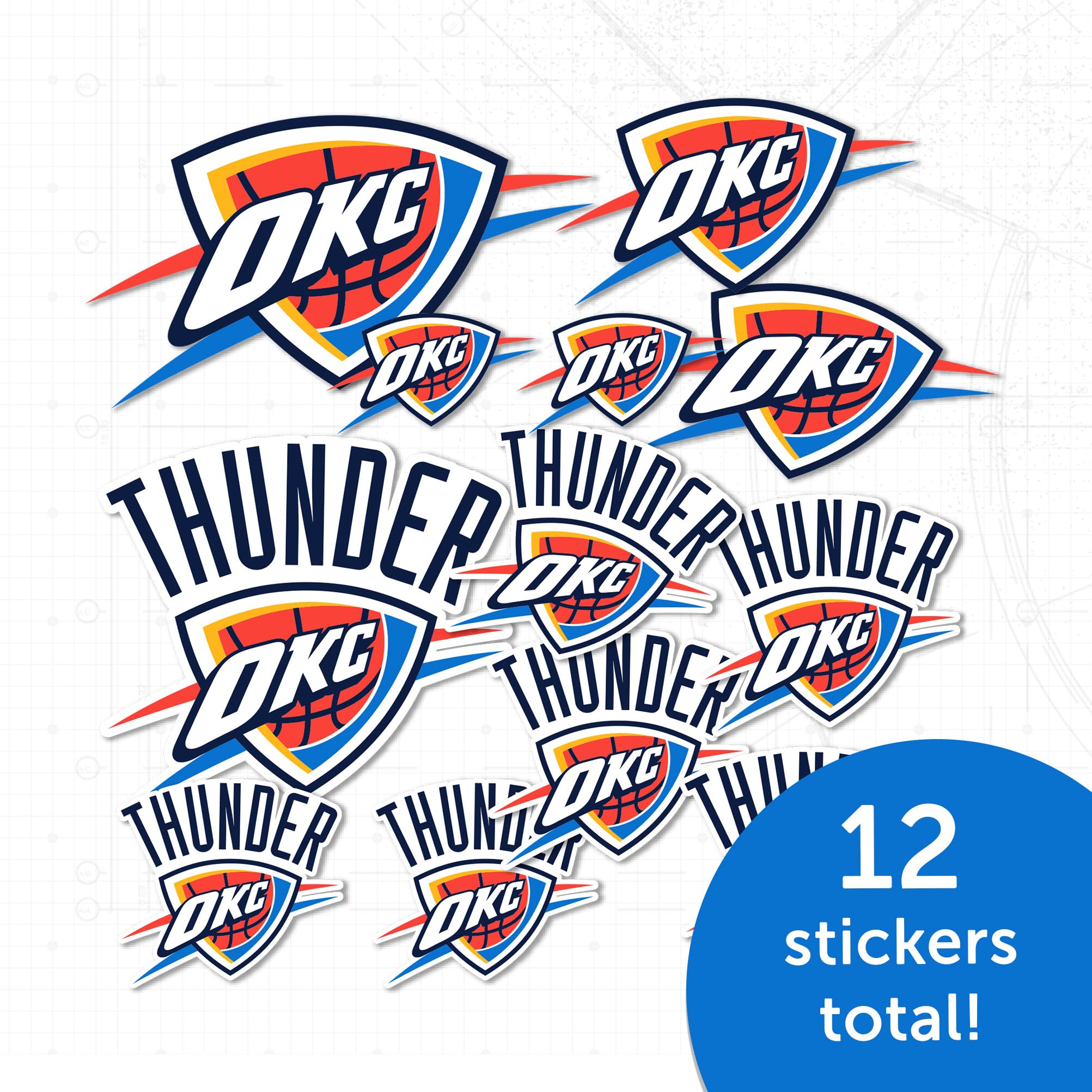 Officially Licensed OKC Thunder NBA Desert Cactus Vinyl Decal Sticker - Waterproof for Laptop, Water Bottle, Car & Scrapbooking - Perfect for Fans, Gifts & Home Decor