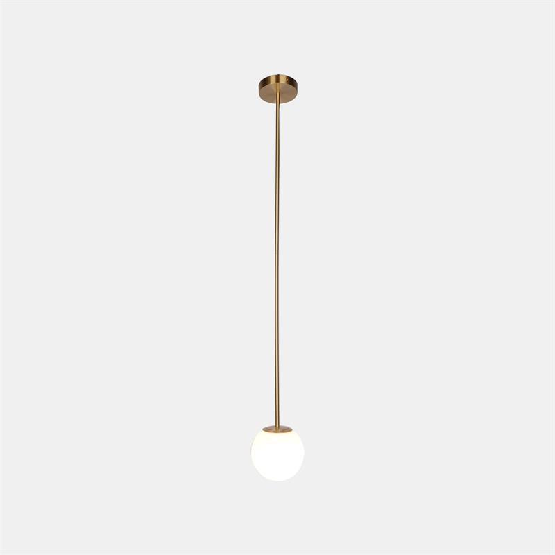 Vintage Brass Architectural Pendant Light - Industrial Style Ceiling Lamp for Kitchen, Dining Room & Bedroom Lighting