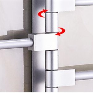 MOCOFO RV Bathroom Towel Rack - 4-Bar Swing Out Wall Mounted Towel Holder, Space Saving Aluminum Steel Folding Organizer for RV, Small Bathroom & Laundry Room - Perfect for Tight Spaces & Closet Organization