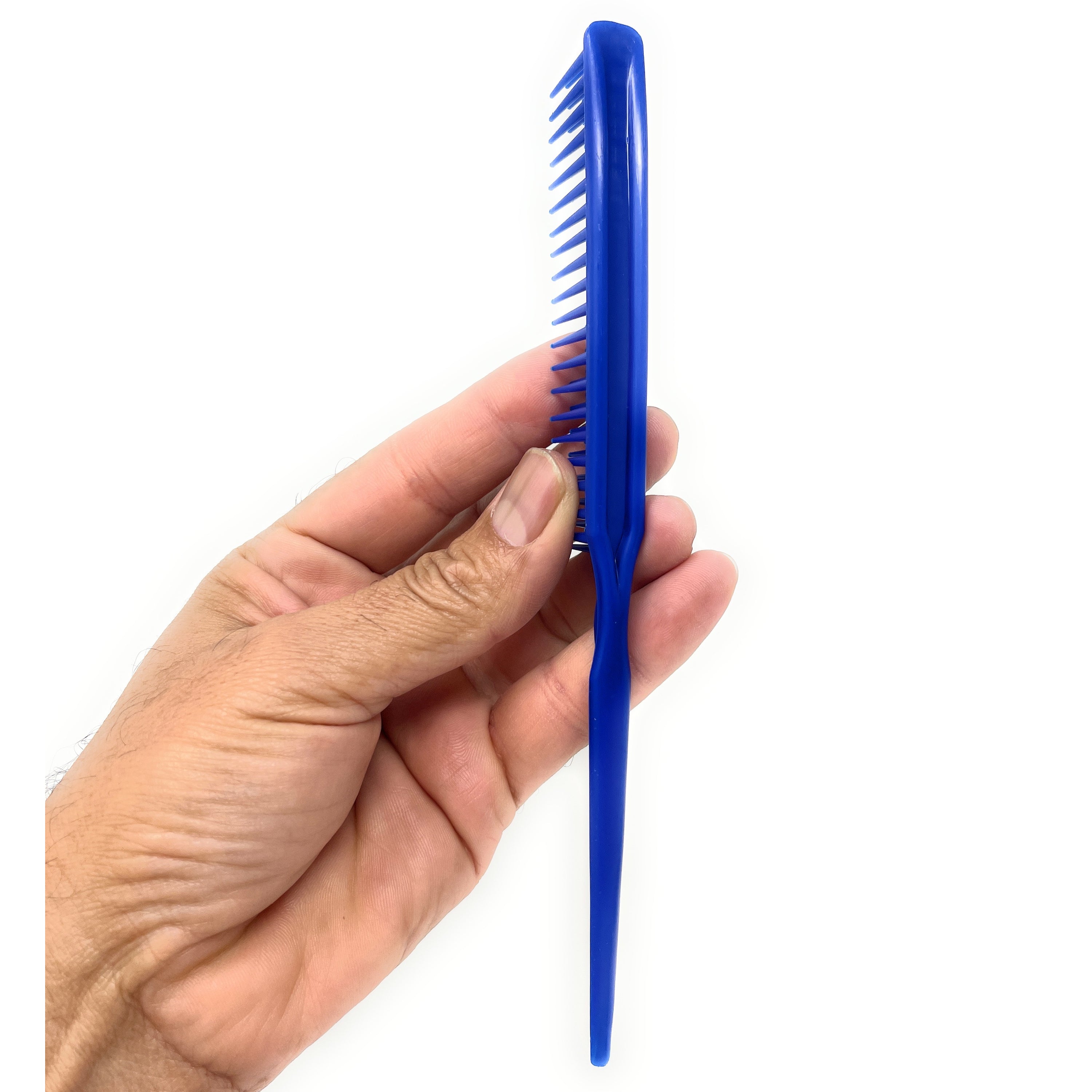 Professional 60-Parting 3-Row Hair Combs with Rattail - 2 Pack for Styling, Sectioning & Hairdressing - Perfect for Salons, Braiding & Hair Extensions