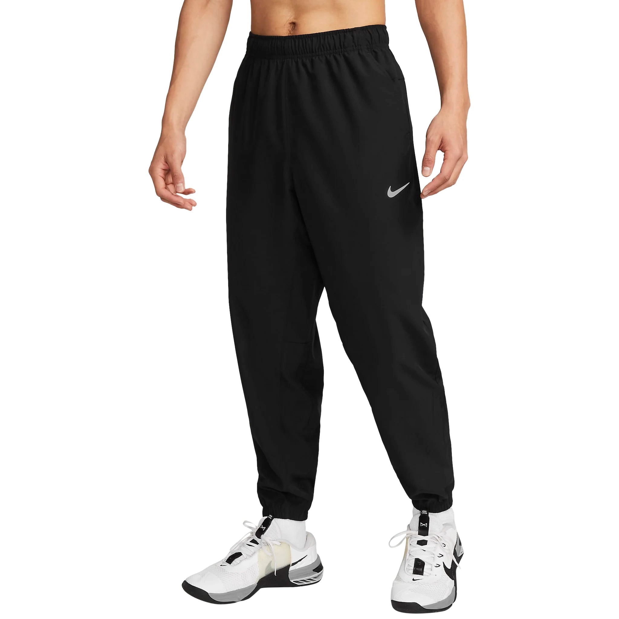 Nike Challenger Black Athletic Pants for Men - Lightweight Workout Joggers with Stretch Waistband | Perfect for Running, Gym Training & Casual Wear