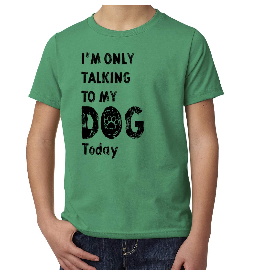 Funny Dog Shirts for Kids - 'I'm Only Talking to My Dog Today' Graphic Tee | Cute Puppy Lover Outfit for Playdates & Pet Parties