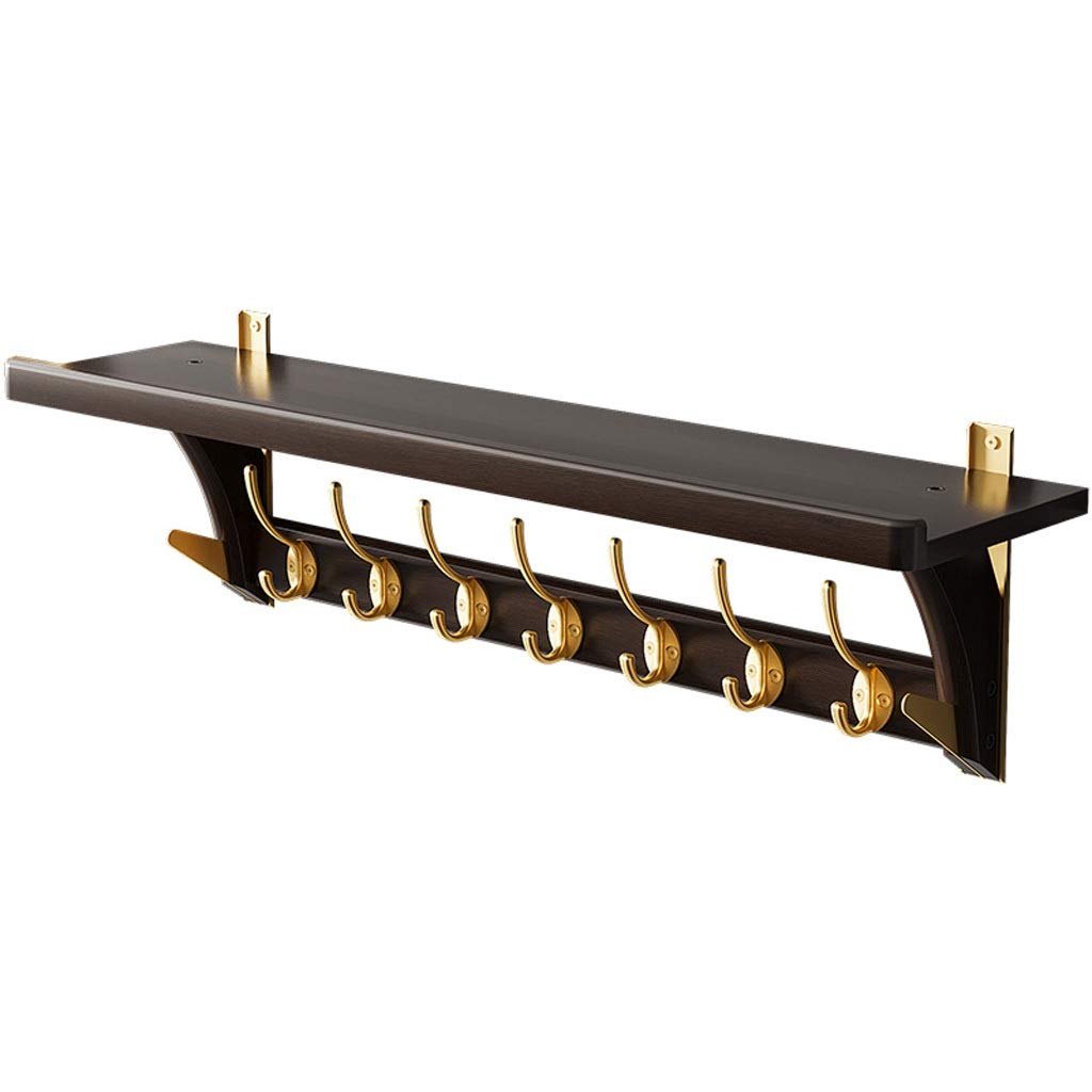IAOHUO Modern Wall-Mounted Coat Rack with Shelf - Space-Saving Entryway Organizer for Hats, Jackets & Bags - Perfect for Hallway, Bedroom or Office (Size B)