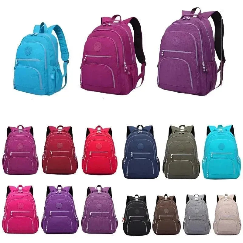 Stylish Nylon Backpack for Teens - Durable School Backpack with Multiple Pockets | Perfect for High School, College, Travel & Daily Use