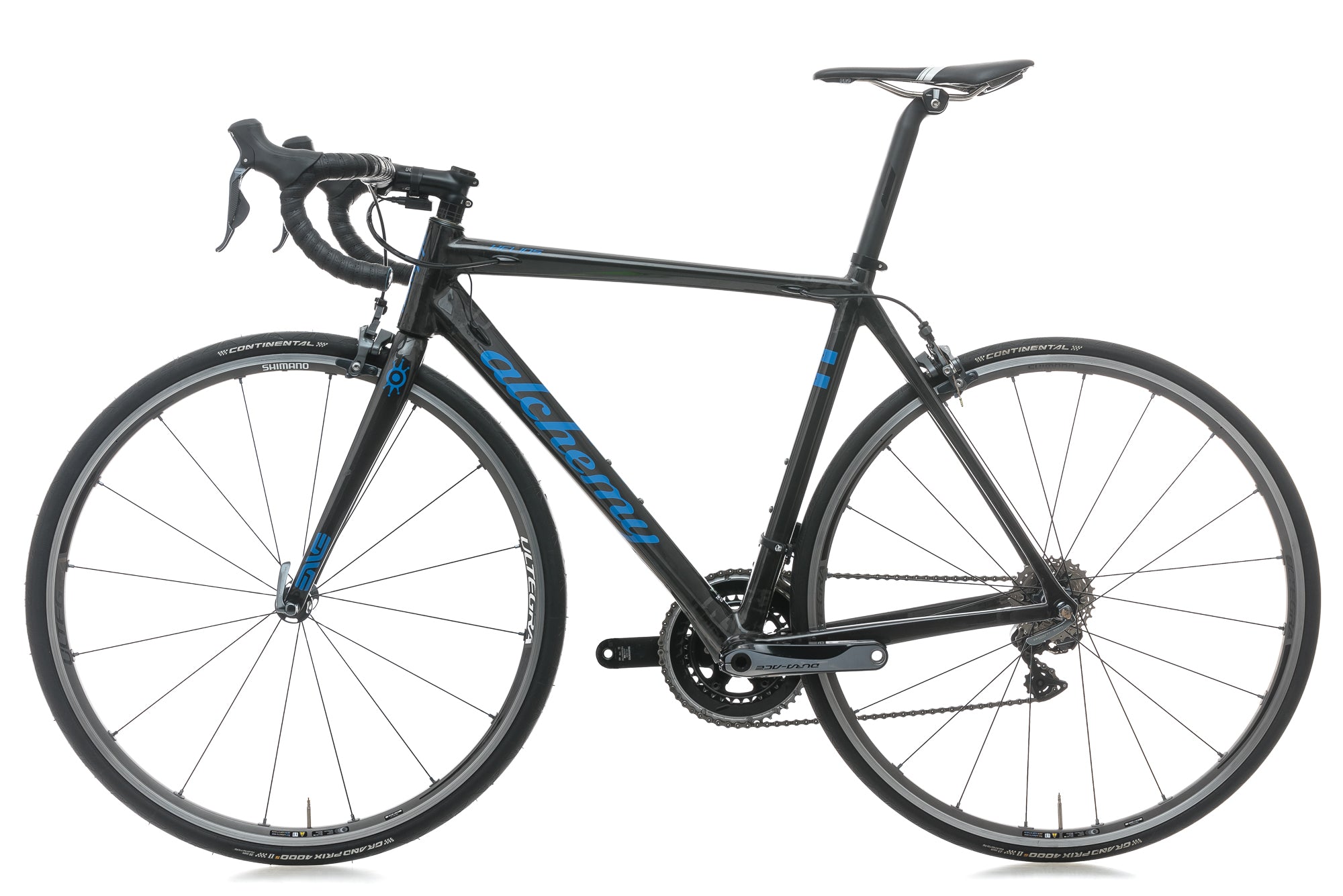 Alchemy Helios 54cm Road Bike - Lightweight Carbon Fiber Frame, Shimano 105 Groupset (2017 Model) - Perfect for Road Racing, Endurance Cycling & Commuting