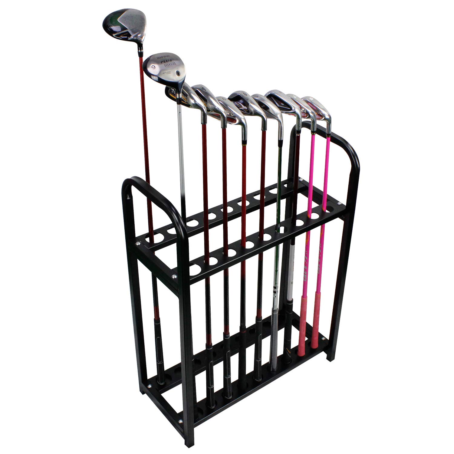 Premium Acrylic Golf Club Organizer - 18 Hole Golf Putter Rack for Display & Storage | Perfect for Home, Office, or Pro Shop Organization