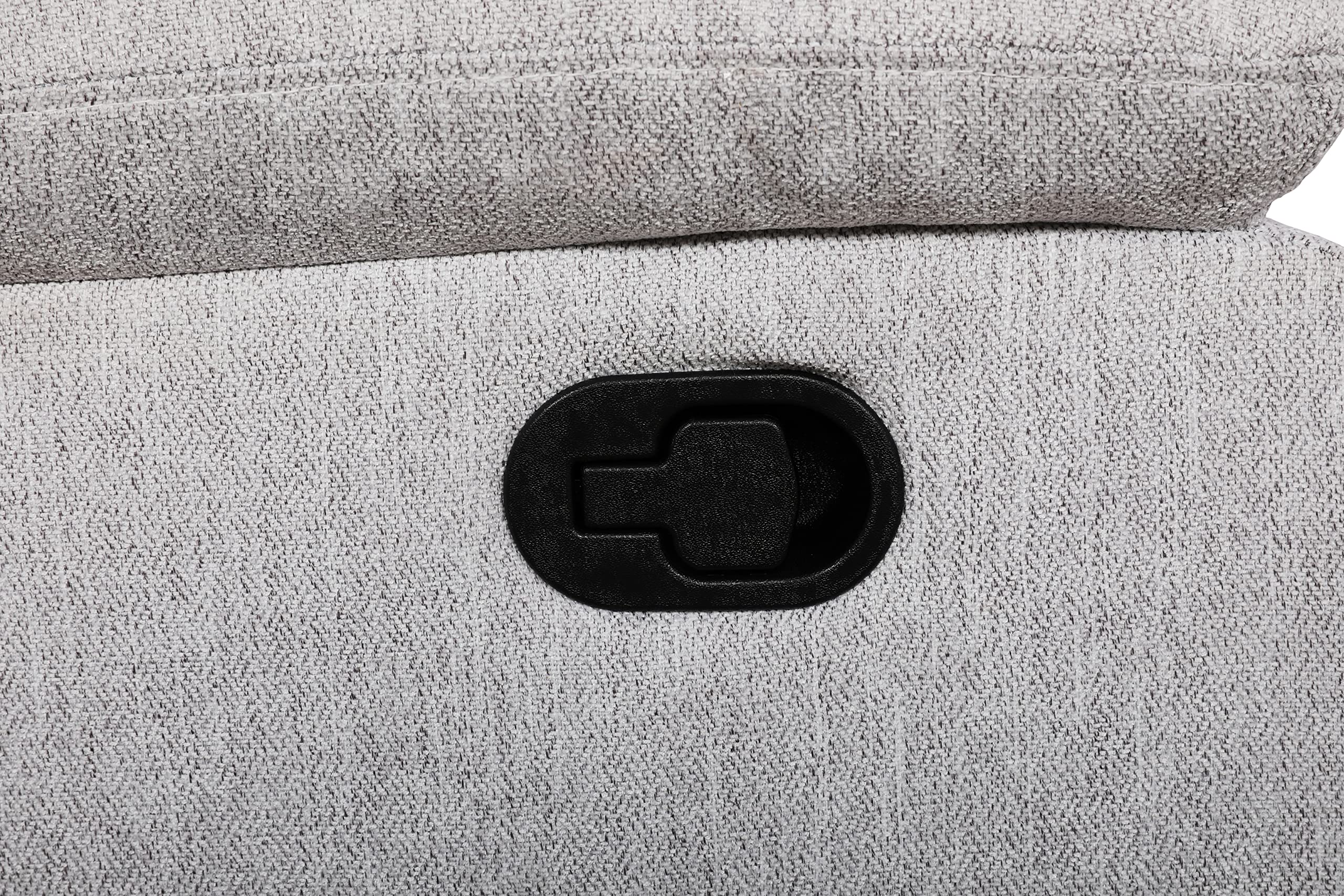 Comfortable Manual Reclining Chair for Living Room - Grey Linen Upholstery, Single Seat Sofa with Adjustable Backrest (GS28XX) - Perfect for Relaxing, Watching TV or Reading in Your Home