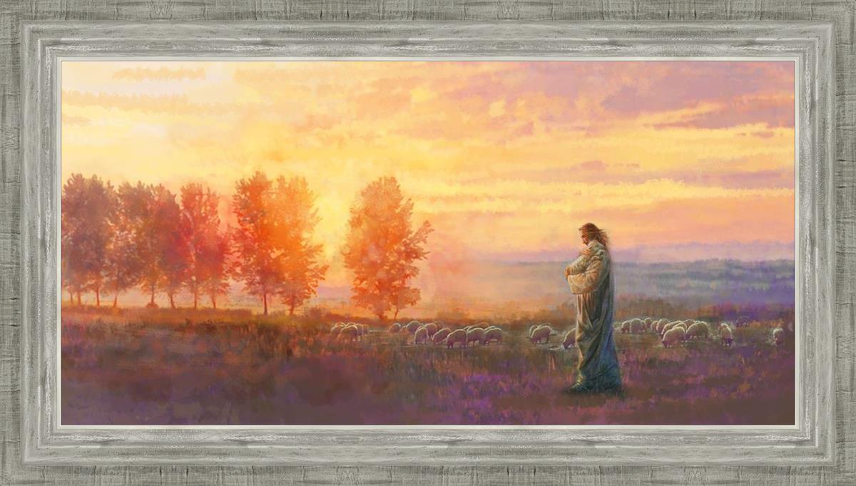 Eventide By Yongsung Kim - Premium Christian Wall Art for Home & Church Decor | Inspirational Bible Verse Canvas Painting | Perfect for Living Room, Bedroom & Worship Spaces