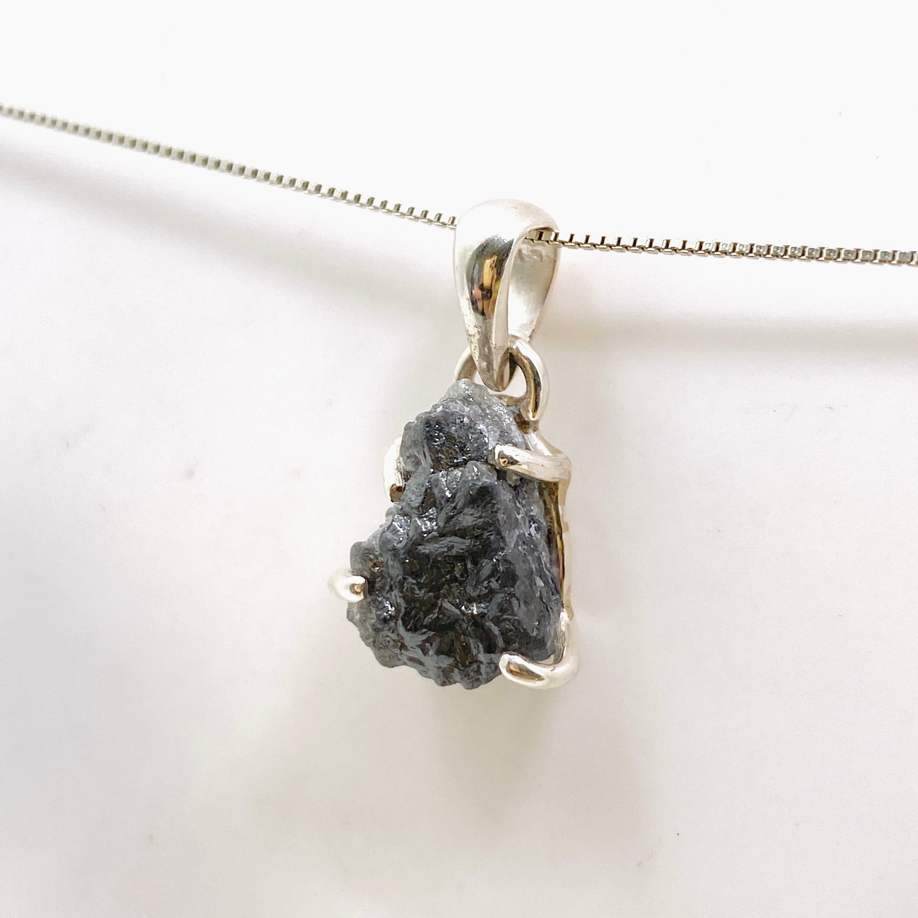 Natural Freeform Rough Diamond Pendant Necklace PPGJ1037 - Unique Handmade Jewelry for Women, Boho Chic Style, Perfect for Weddings & Special Occasions