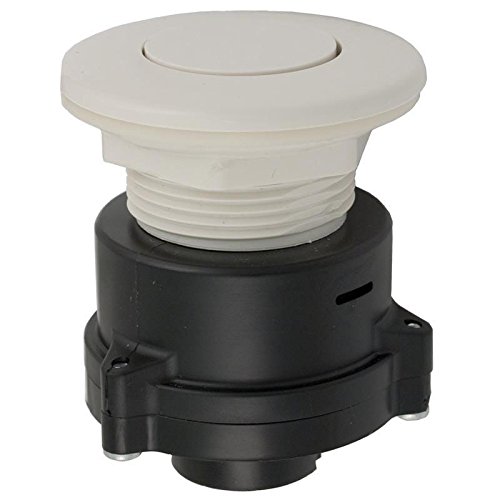 Tecmark (TDI) White Air Button 3242 Flush - Durable Bathroom Push Button for ADA Compliant Toilets and Commercial Restrooms