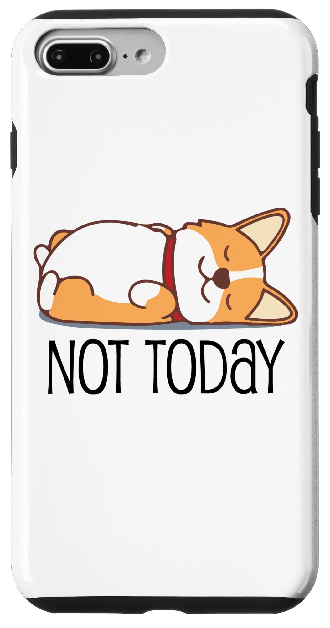 Funny Corgi Dog Lover iPhone 7 Plus/8 Plus Case - Cute Animal Phone Cover for Apple iPhone 7 Plus & 8 Plus - Perfect Gift for Pet Lovers & Dog Owners - Great for Everyday Use, Work, School & Travel