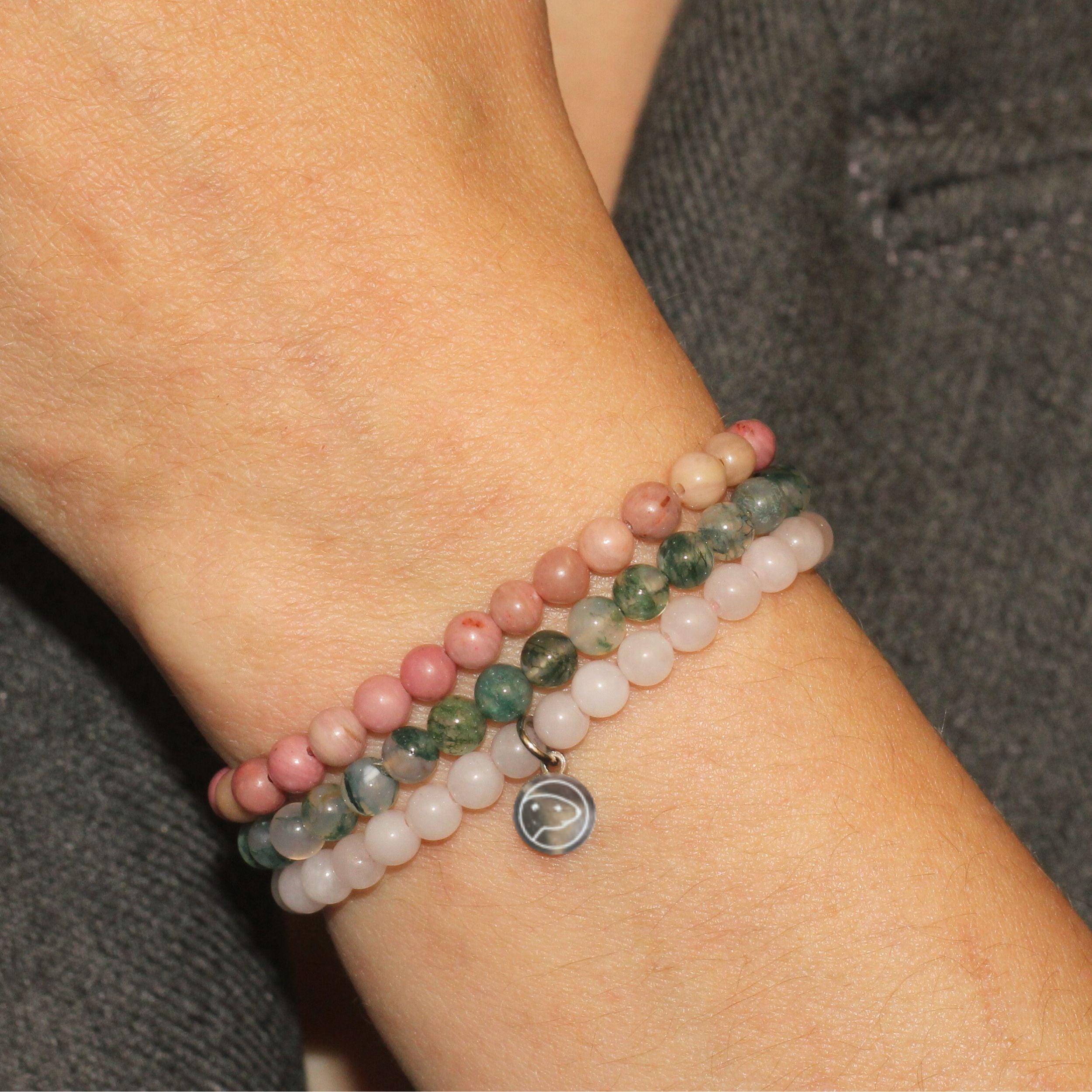 Heart Chakra (Anahata) Healing Bracelet Set - 7 Chakra Balancing Energy Stone Jewelry for Meditation, Yoga & Spiritual Awakening | Perfect Gift for Women & Men