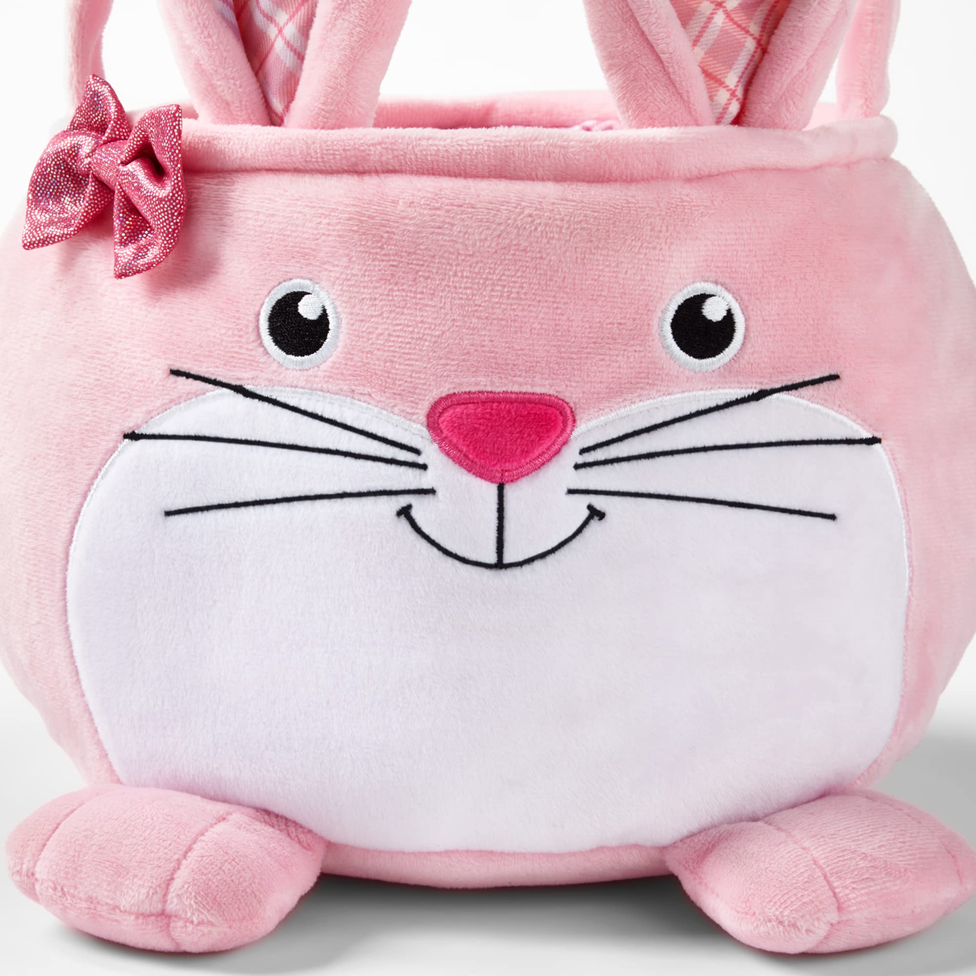 Personalized Easter Basket for Kids - Custom Name Plush Bunny Gift for Boys & Girls - Fillable Easter Basket with Optional Stuffers - Great for Easter Egg Hunts, Birthday Gifts & Spring Celebrations