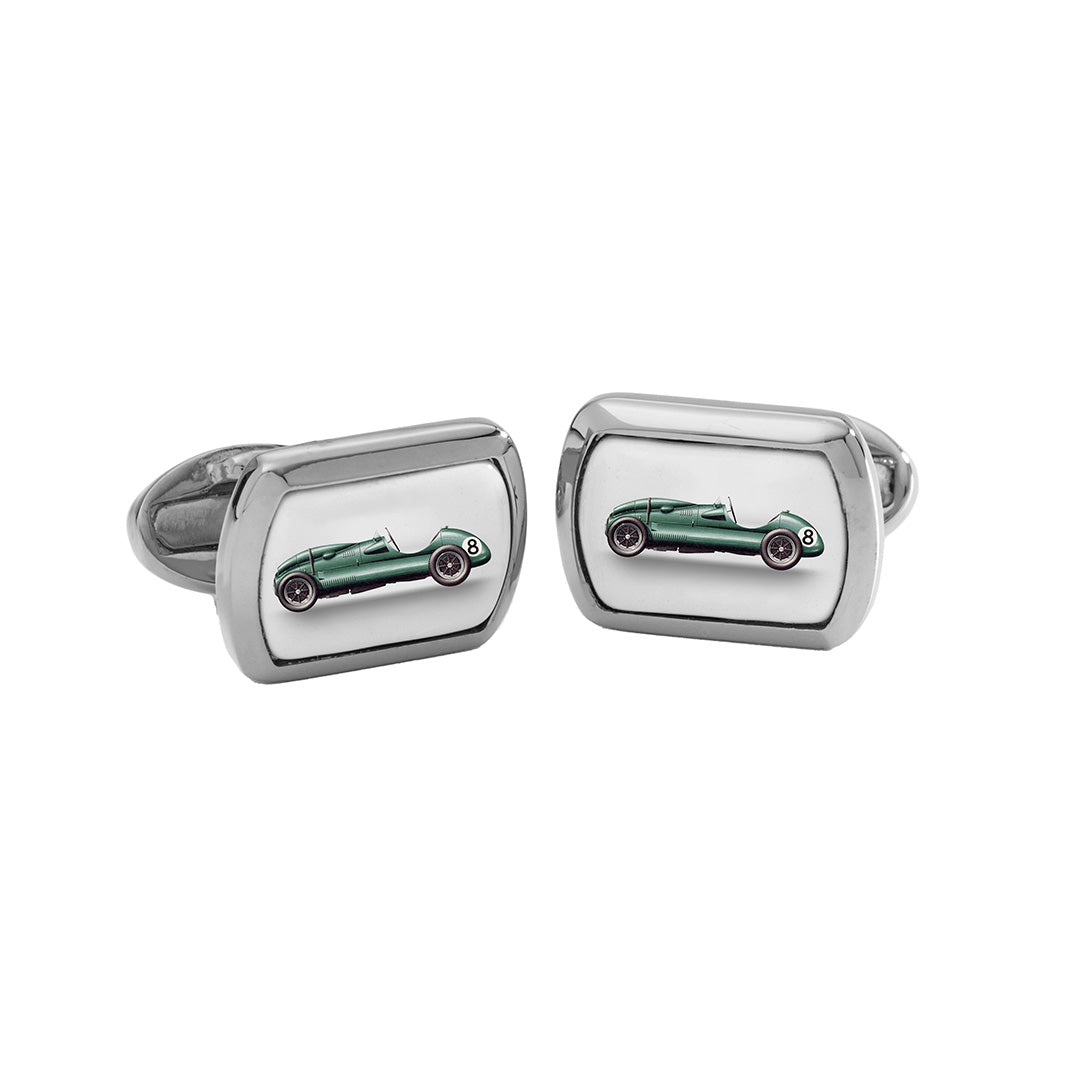 Premium Racing Car Cufflinks for Men - Stainless Steel Luxury Car Accessories - Perfect for Weddings, Business Meetings & Car Enthusiasts