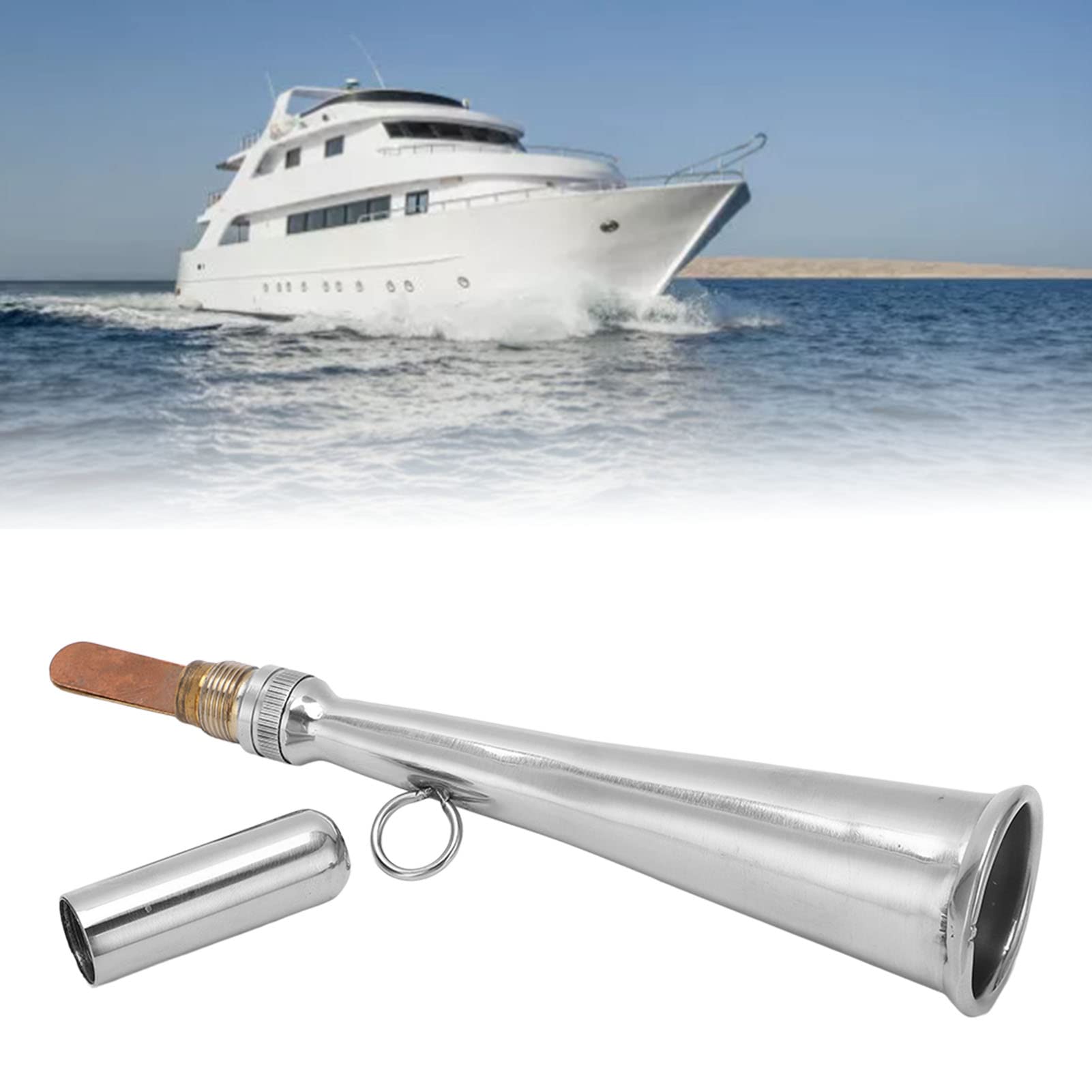 Stainless Steel Handheld Boat Foghorn - Marine Safety for Boating