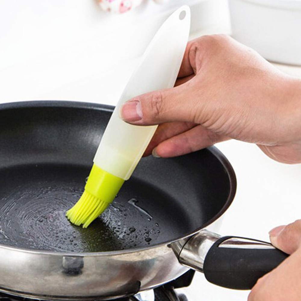 Yu2d Silicone Baking Brush - Non-Stick Pastry & Cake Oil Brush for Baking, Cooking, BBQ - Perfect for Basting, Glazing, and Greasing Pans