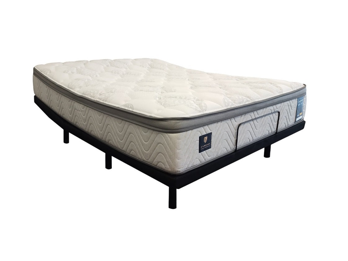 King Koil Engage Medium Adjustable Bed - Electric Adjustable Base with Massage & Zero Gravity - Perfect for Back Pain Relief, Snoring & Sleep Apnea - Ideal for Master Bedroom, Guest Room & Home Theater Relaxation