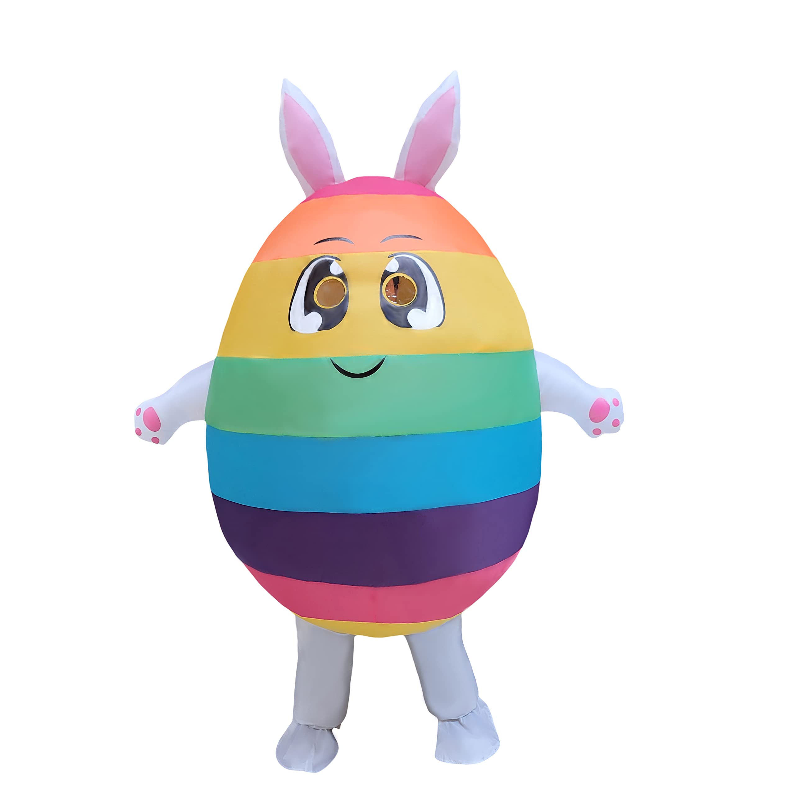 Easter Bunny Inflatable Costume for Adults - Funny Blow-Up Egg Costume for Easter Parades, Parties & Festivals | Perfect for Easter Celebrations, Themed Events & Photo Booths