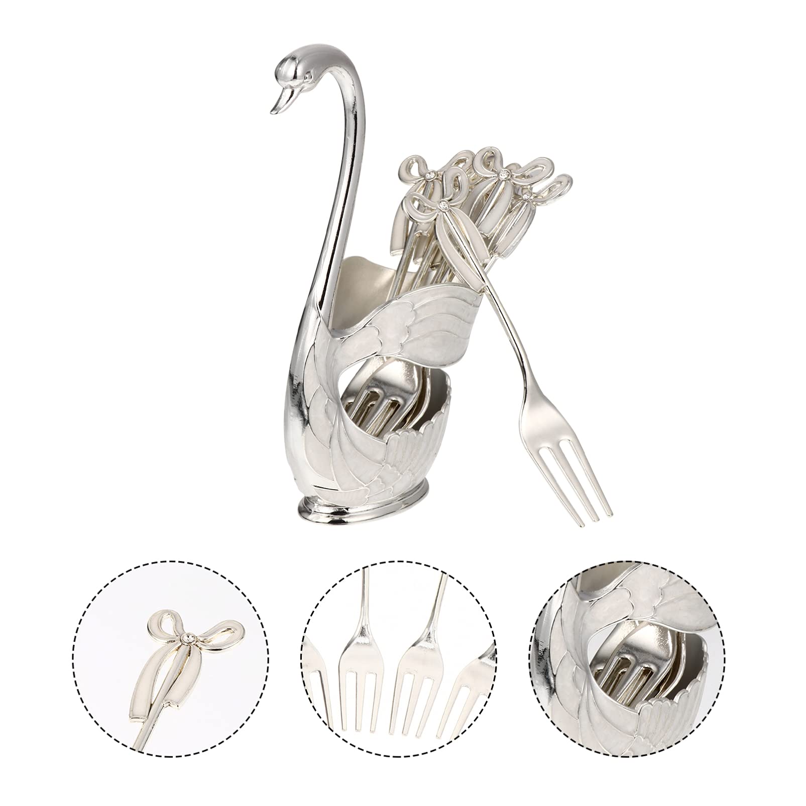 Hemoton 12-Piece Dessert Fork Set - Stainless Steel Cake Forks, Fruit Forks & Appetizer Forks - Elegant Tableware for Parties, Weddings, Tea Time & Dessert Serving