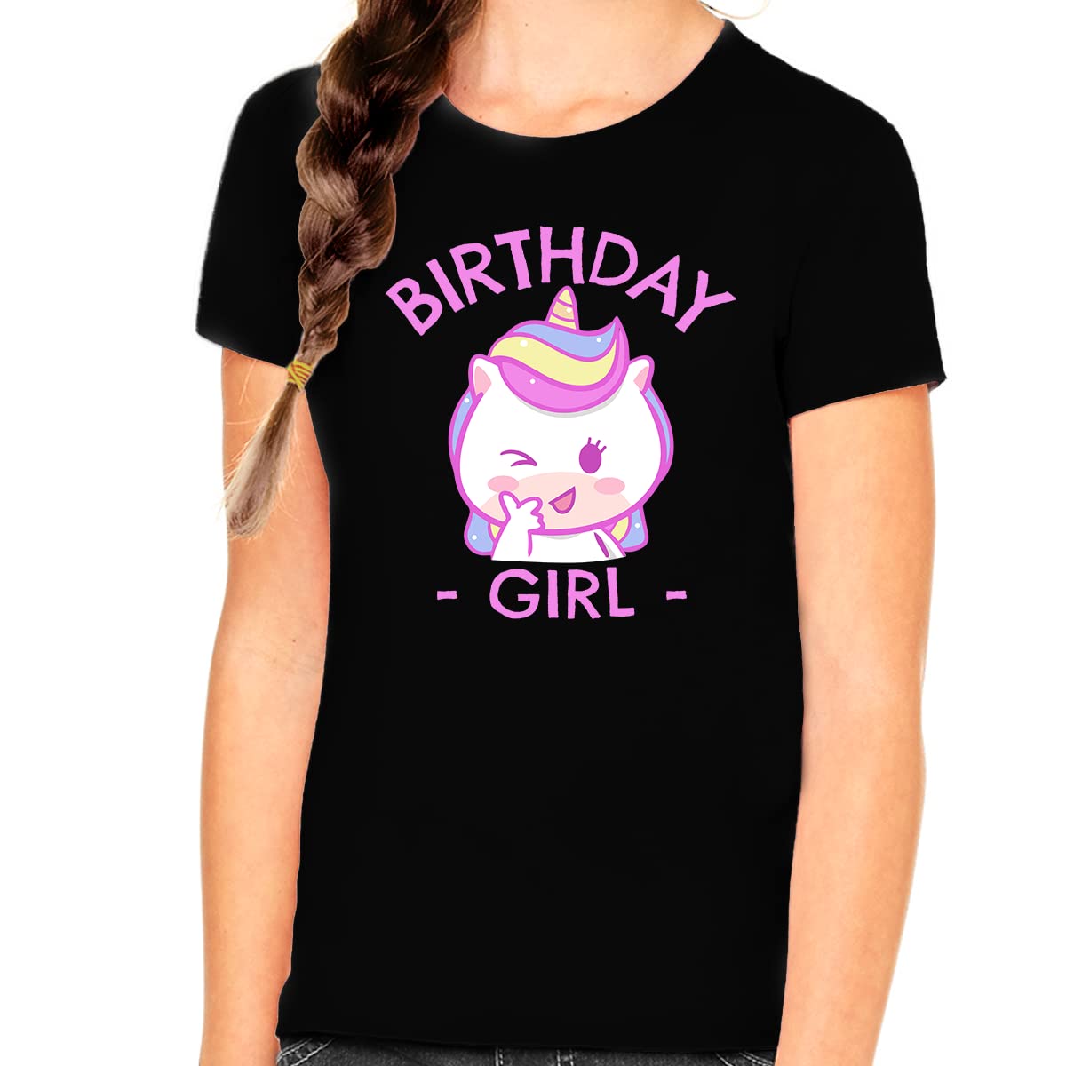 **Cute Pink Unicorn Birthday Shirt for Toddler Girls - Fun Birthday Outfit for Kids' Parties & Special Celebrations**