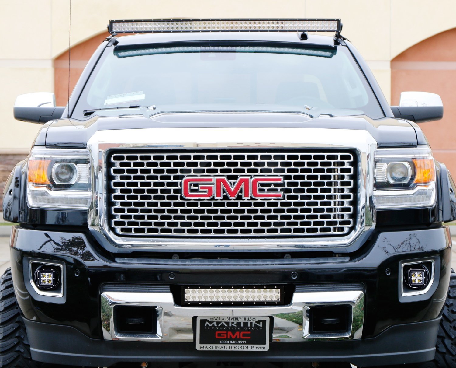 40W CREE LED Pods with Fog Light Cover & Bracket Mounts for 2015-2019 GMC 2500/3500 - Off-Road Lighting, Truck Accessories, Fog Lights Replacement