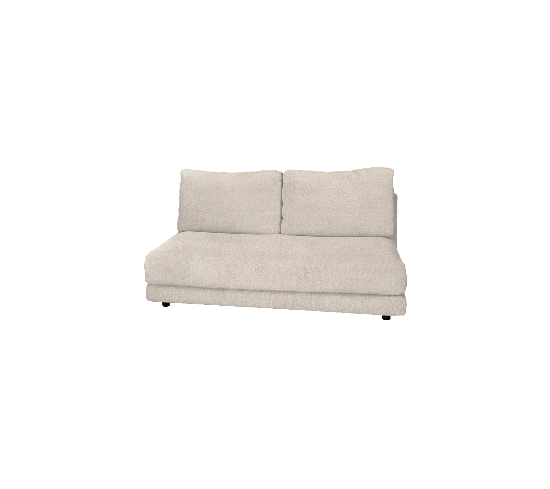 Modular 2-Seater Sofa - Modern & Space-Saving Sectional Couch for Small Living Rooms, Apartments, and Home Offices