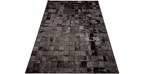 Premium 4x6 Cowhide Rug - Natural Leather Patchwork Area Carpet for Living Room, Bedroom & Office Decor | Handmade Animal Skin Rug for Boho, Farmhouse & Modern Interior Design
