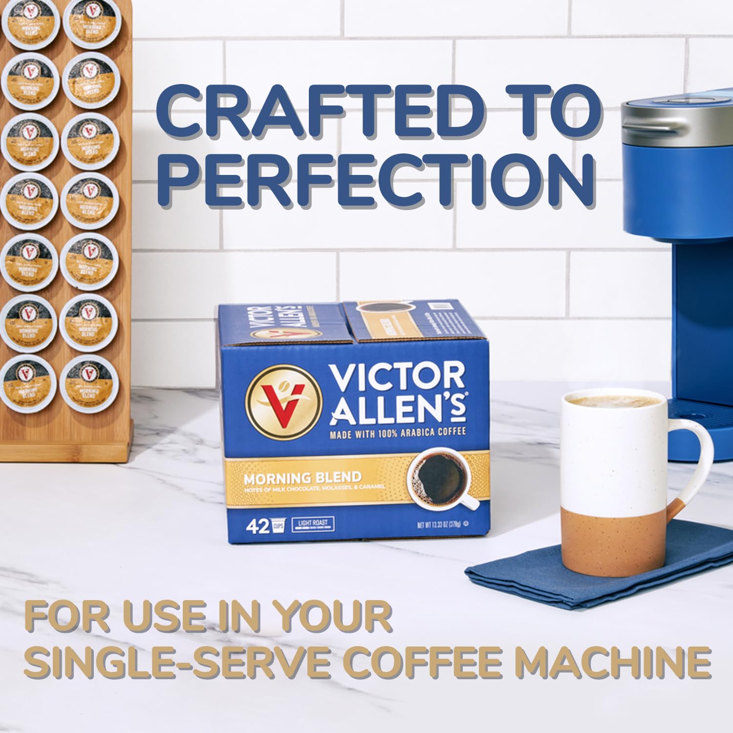 Victor Allen's Coffee & Cocoa Variety Pack - 96 K-Cups for Keurig | Holiday Gift & Office Use