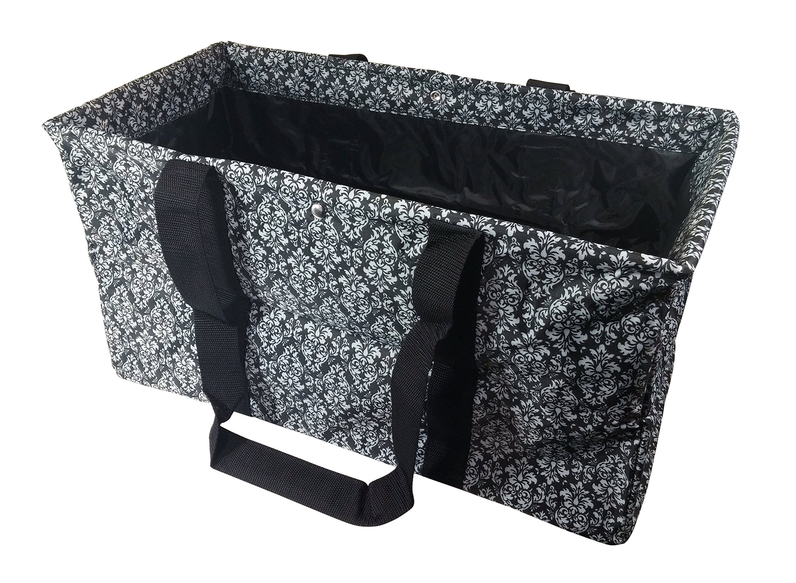 Sachi Multi-Purpose Car Trunk Organizer with Insulated Cooler Compartment - Perfect for Road Trips, Camping & Grocery Storage | Water-Resistant & Durable Travel Organizer for SUV, Van & Sedan