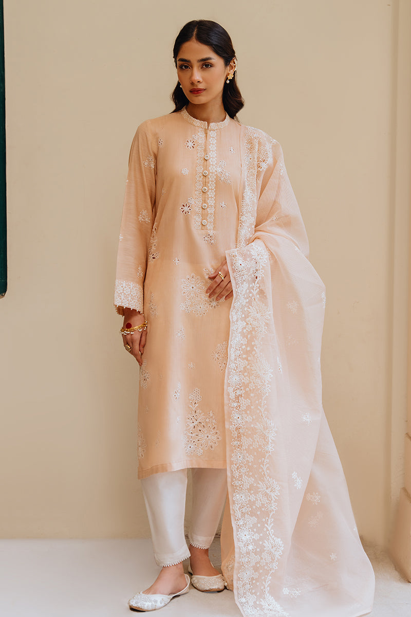 Premium Maple Sugar 2-Piece Outfit (Shirt & Dupatta) - Elegant Ethnic Wear for Festivals, Weddings & Special Occasions