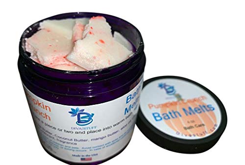Pumpkin Crunch Bath Melts for Soft Skin & Aromatherapy | Moisturizing & Relaxing Bath Soak | Perfect for Self-Care & Spa Nights | By Diva Stuff